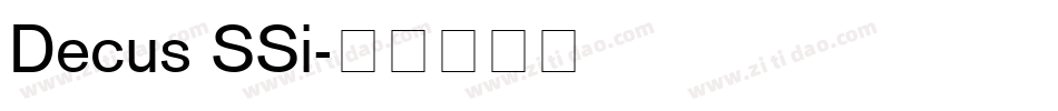 Decus SSi字体转换